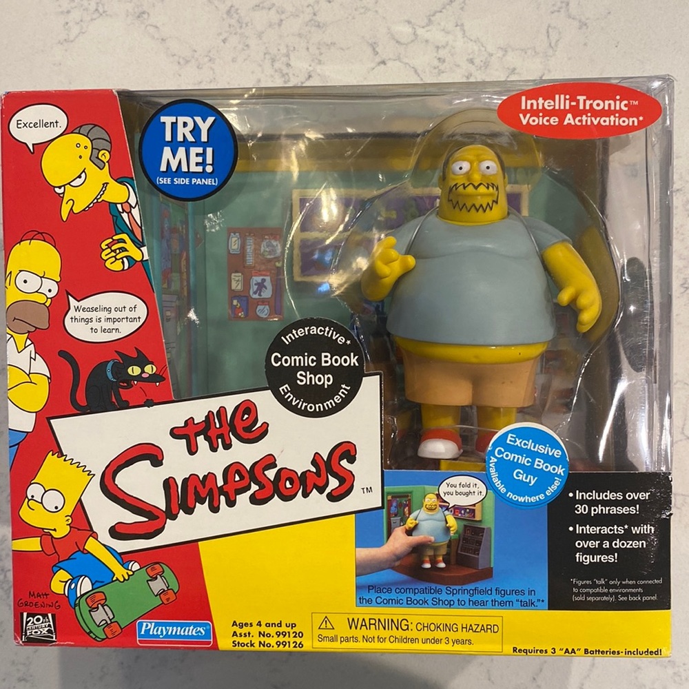 Intelli-Tronic Simpsons Interactive Comic Book Shop Environment